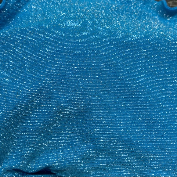 NWT Junior’s Size Large No Boundaries Two Piece Bikini Set in Blue Lurex - Picture 15 of 15